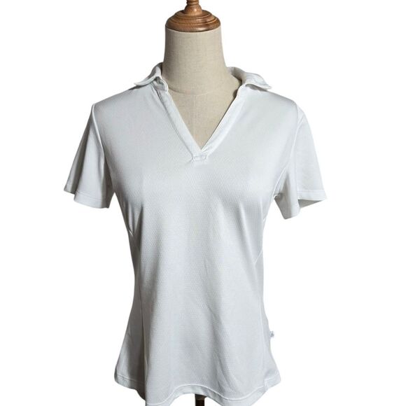 Lady Hagen Tops - Lady Hagen White Women's Stretch Golf. Polo Shirt